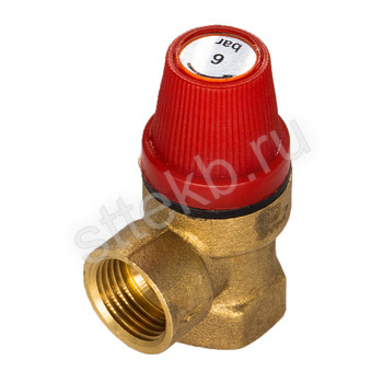 Клапан предохранительный 1/2" г/г 6 Бар СТМ ТЕРМО - Сантехтрейд - Интернет-магазин сантехники г. Екатеринбург
