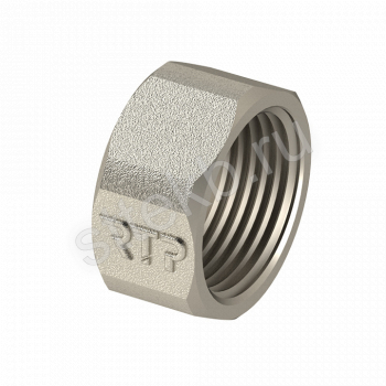 Заглушка 1" латунь никель ВР RTP - Сантехтрейд - Интернет-магазин сантехники г. Екатеринбург