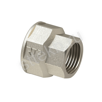 Муфта переходная 1 1/4"х1" латунь никель RTP - Сантехтрейд - Интернет-магазин сантехники г. Екатеринбург