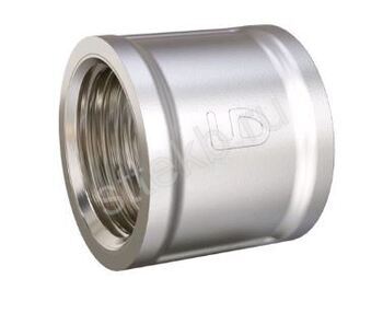 Муфта 1" ВР DN25 латунь никель LD - Сантехтрейд - Интернет-магазин сантехники г. Екатеринбург