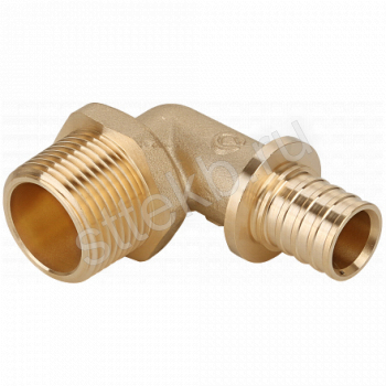 Угольник-переходник с наружной резьбой латунный  20-R 1/2" Gappo G1310.2004 - Сантехтрейд - Интернет-магазин сантехники г. Екатеринбург