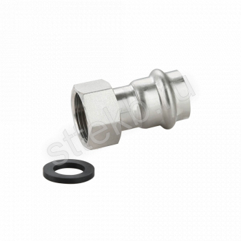 Соединитель с накидной гайкой нержавеющая сталь 22*1/2" 22x1/2" Gappo G1105.2204 - Сантехтрейд - Интернет-магазин сантехники г. Екатеринбург