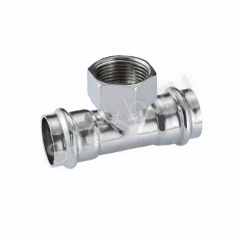 Тройник с переходом на внутреннюю резьбу нержавеющая сталь 18x1/2"x18 18x1/2"x18 Gappo G1108.180418 - Сантехтрейд - Интернет-магазин сантехники г. Екатеринбург