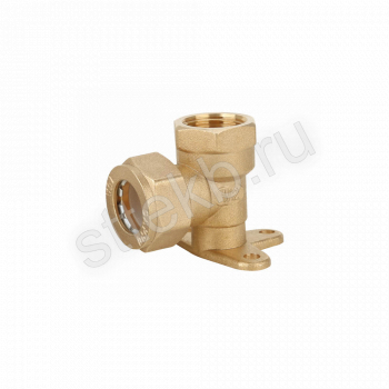 Угольник обжимной с креплением с внутренней резьбой  20 х 3/4" Gappo G1256.2005 - Сантехтрейд - Интернет-магазин сантехники г. Екатеринбург