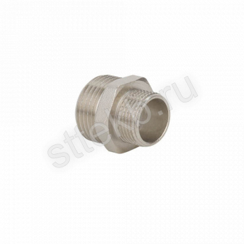 Ниппель переходной НР-НР, никелированный  1/2" х 1/4" Gappo G2205.0402 - Сантехтрейд - Интернет-магазин сантехники г. Екатеринбург