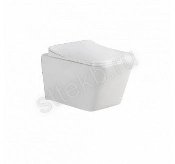 Унитаз подвесной Knois KN9722002 безободковый, с крышкой 53,5х36х30,5 см. - Сантехтрейд - Интернет-магазин сантехники г. Екатеринбург