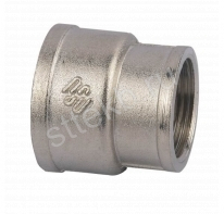 Муфта переходная 1"x1/2" ВР-ВР латунь никель TAEN - Сантехтрейд - Интернет-магазин сантехники г. Екатеринбург