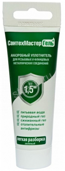 Анаэробный гель-герметик 35г Зеленый, тюбик с еврослотом 04045, Сантехмастер - Сантехтрейд - Интернет-магазин сантехники г. Екатеринбург
