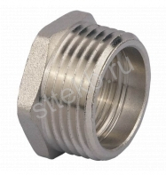 Футорка 1 1/2"x1" НР-ВР латунь никель TAEN - Сантехтрейд - Интернет-магазин сантехники г. Екатеринбург