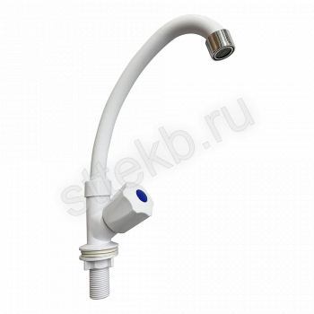 Смеситель ROEGEN RY523A моно, 1/2" м/к, ABS, белый, вентиль Мария L2 - Сантехтрейд - Интернет-магазин сантехники г. Екатеринбург