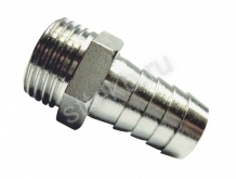 Штуцер для шланга (НР) никел. 25x1/2 TAEN - Сантехтрейд - Интернет-магазин сантехники г. Екатеринбург