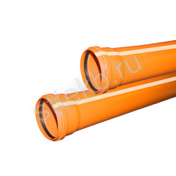 Труба ф200 с раструбом L=1 м рыжая нар.канализ.толщ.ст.6.2 (1) VALFEX - Сантехтрейд - Интернет-магазин сантехники г. Екатеринбург